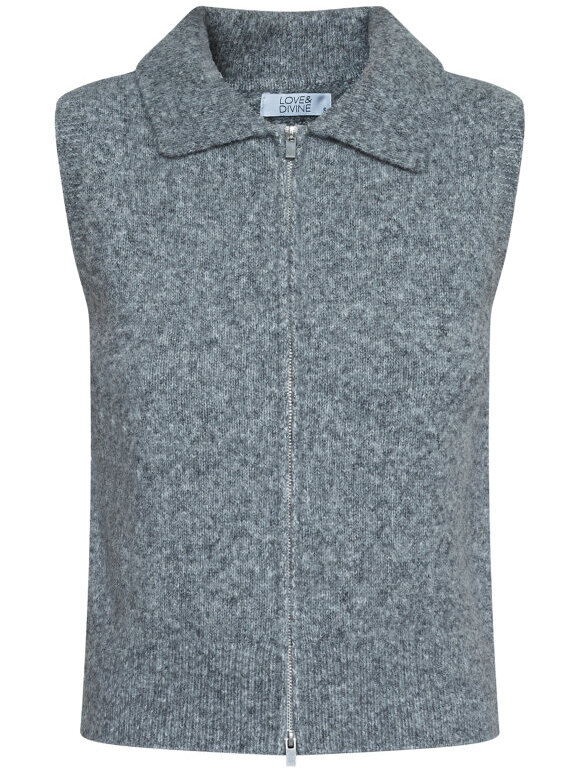 Love & Divine - Love1454 Knit vest Grey