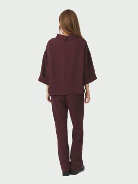 Neo Noir - Arlo Crepe Jumpsuit Burgundy