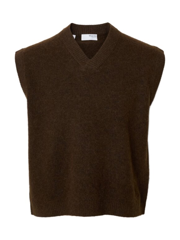 Selected - SLHRAI KNIT V-NECK WAISTCOAT