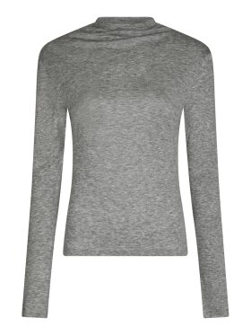 Neo Noir - Teddu Fine Rib Blouse Antracit