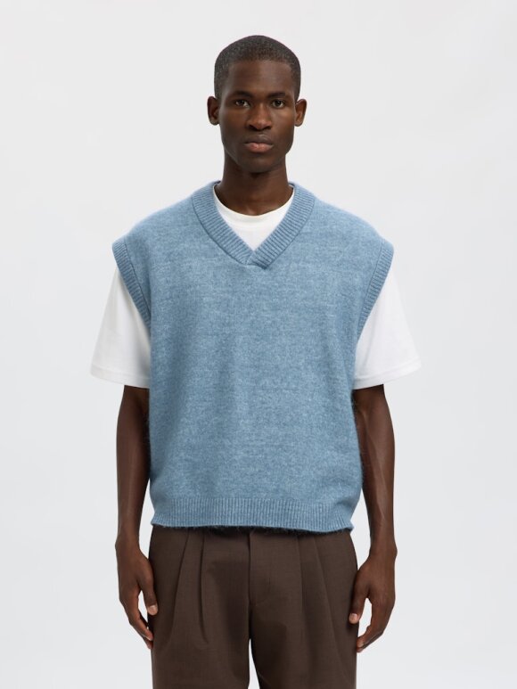 Selected - SLHRAI KNIT V-NECK WAISTCOAT