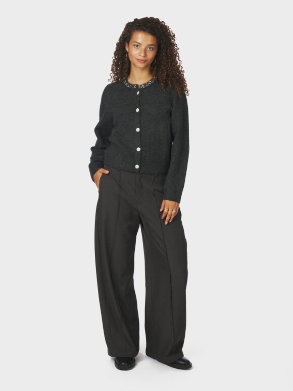 Neo Noir - Marie Stone Knit Cardigan Antr