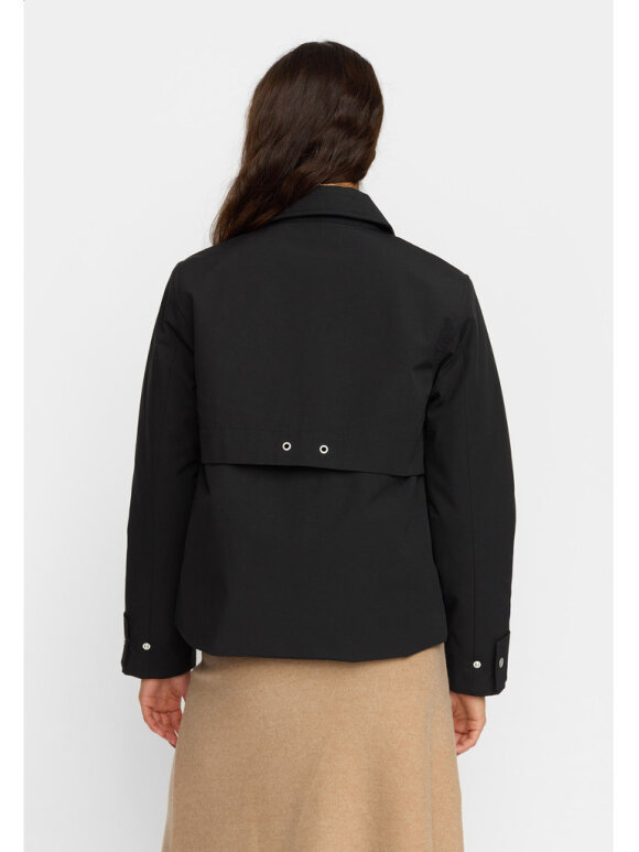 Selfhood Dame - Short Trenchcoat Black