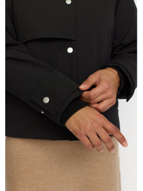 Selfhood Dame - Short Trenchcoat Black Selfhood Dame - Short Trenchcoat Black