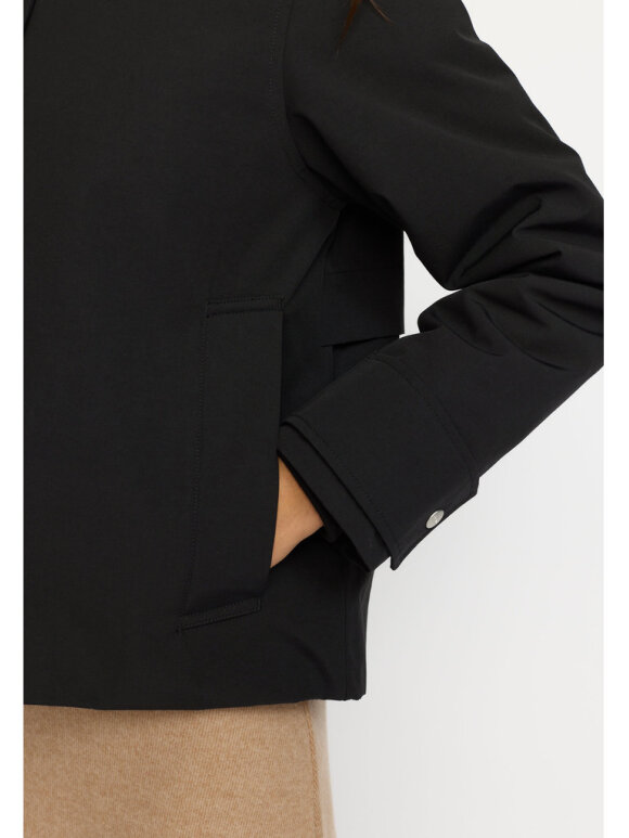 Selfhood Dame - Short Trenchcoat Black