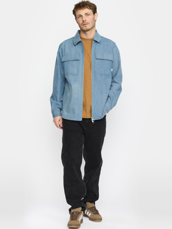 Revolution - Revolution zipped denim shirt