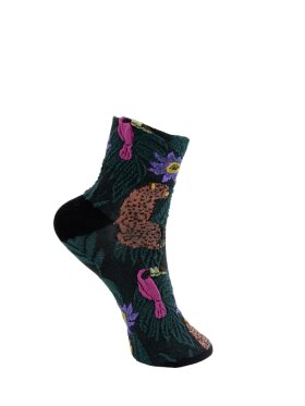Black Colour - BCElke Animal Sock Bottle Gree