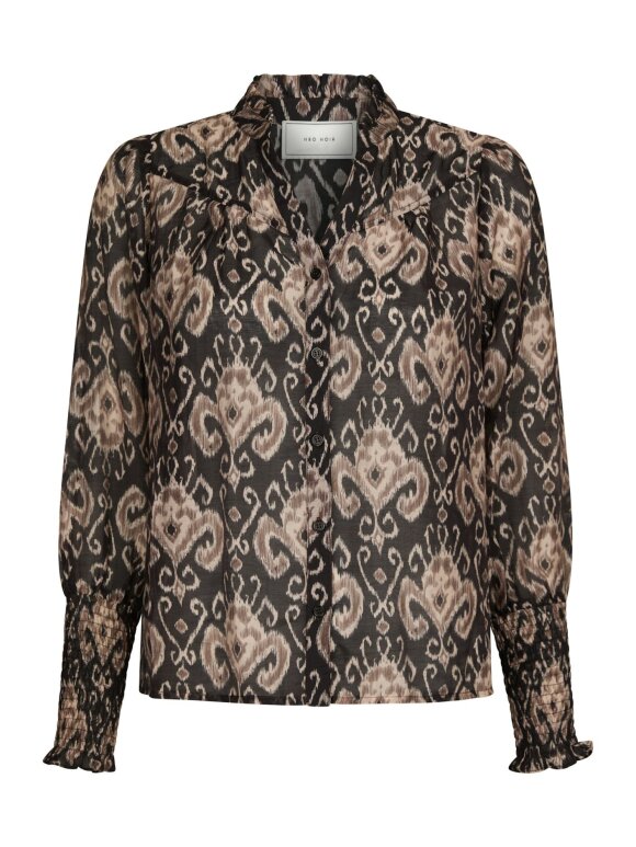 Neo Noir - Camisa Print Blouse Black