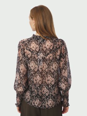Neo Noir - Camisa Print Blouse Black