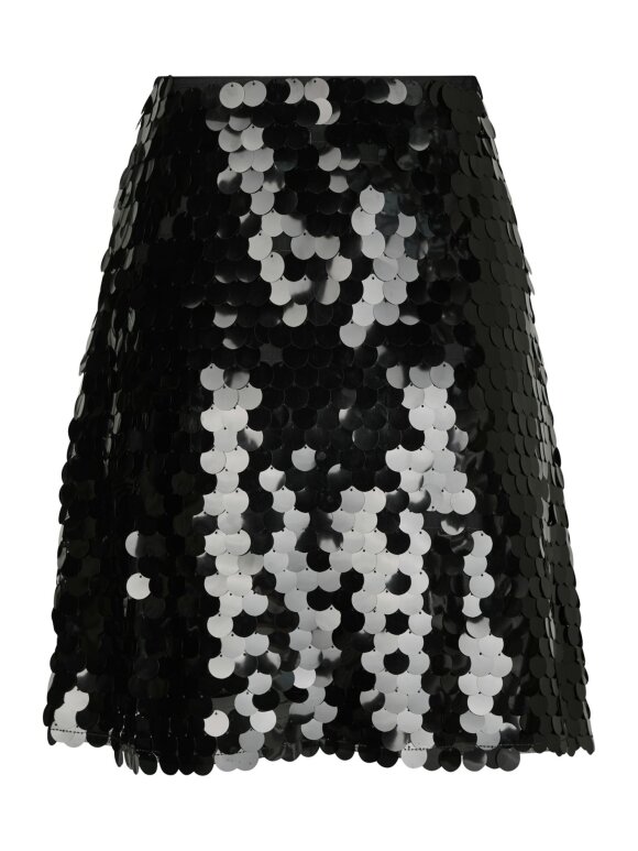 Neo Noir - Miva Big Sequins Skirt black