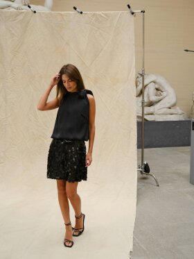 Neo Noir - Miva Big Sequins Skirt black