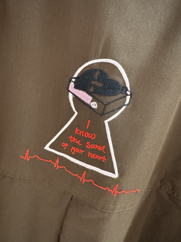 WAUW - Luna Shirt Heart Chocolate