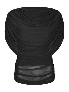 Neo Noir - Cottuna Drapy Mesh Top Black
