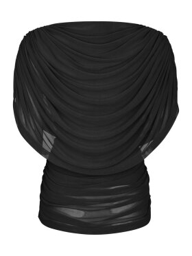 Neo Noir - Cottuna Drapy Mesh Top Black