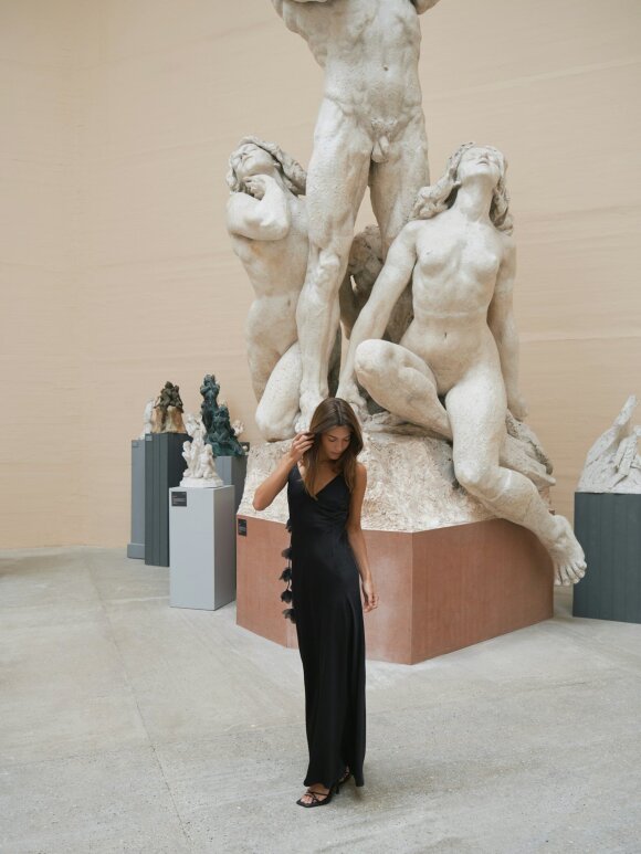 Neo Noir - Colly Heavy Sateen Dress Black