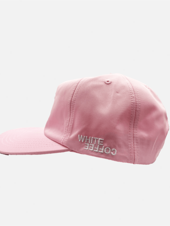 WHITE COFFEE - White COffee logo cap pink
