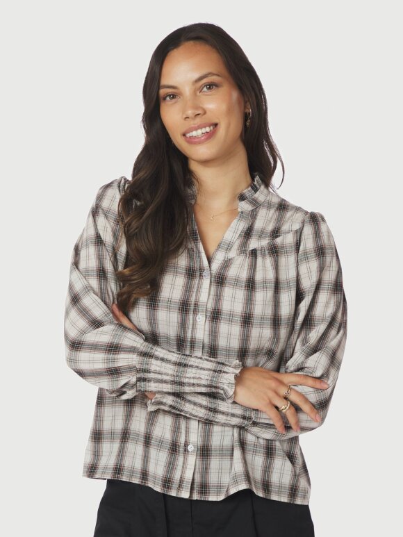 Neo Noir - Camisa Big Check Blouse off