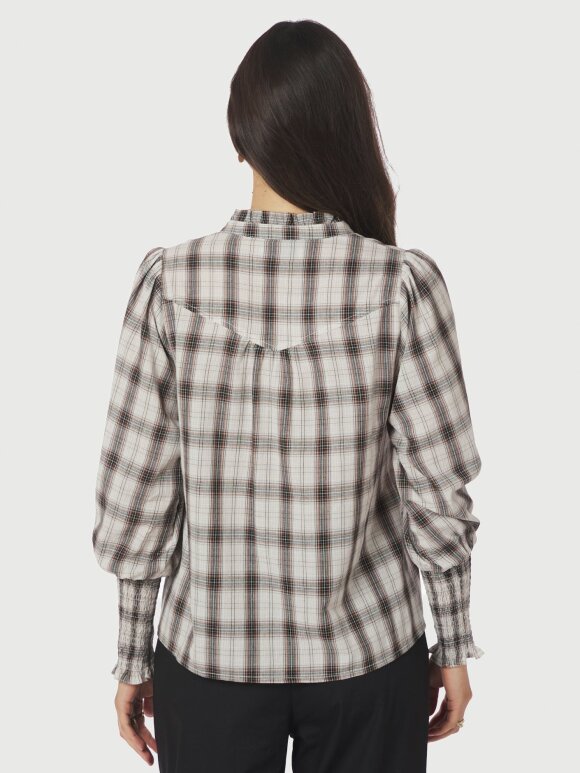 Neo Noir - Camisa Big Check Blouse off