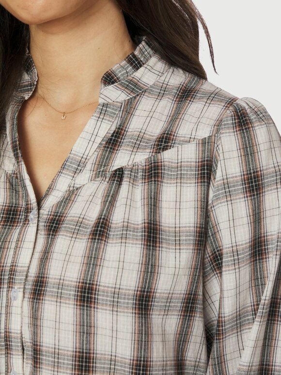 Neo Noir - Camisa Big Check Blouse off