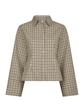 Neo Noir - Rosa Checked Shirt Beige