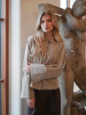 Neo Noir - Rosa Checked Shirt Beige