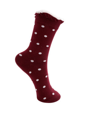 Black Colour - BCLumina Sock Wine dots Black Colour - BCLumina Sock Wine dots