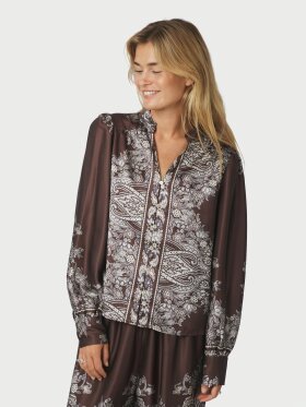 Neo Noir - Massima Paisley Border Blouse