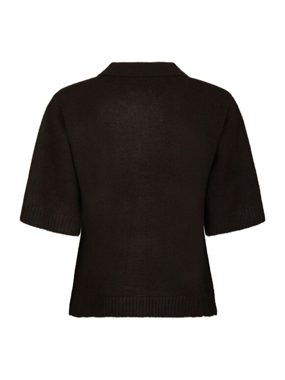 Neo Noir - Cunna Knit Blouse Dark Brown