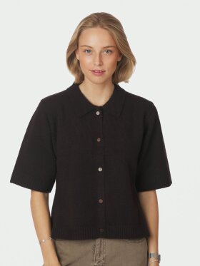 Neo Noir - Cunna Knit Blouse Dark Brown