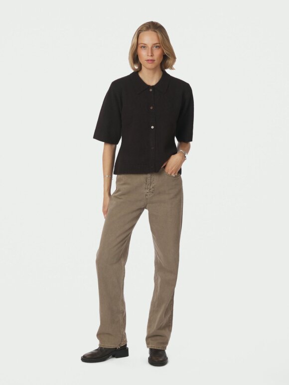 Neo Noir - Cunna Knit Blouse Dark Brown