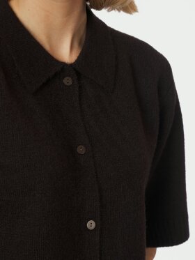 Neo Noir - Cunna Knit Blouse Dark Brown