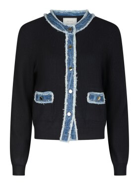 Neo Noir - Zelma Knit Denim Cardigan