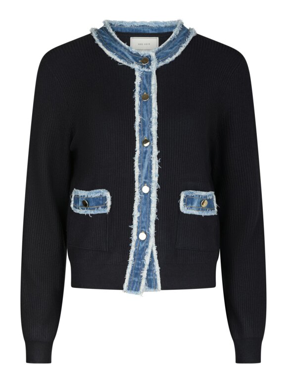 Neo Noir - Zelma Knit Denim Cardigan