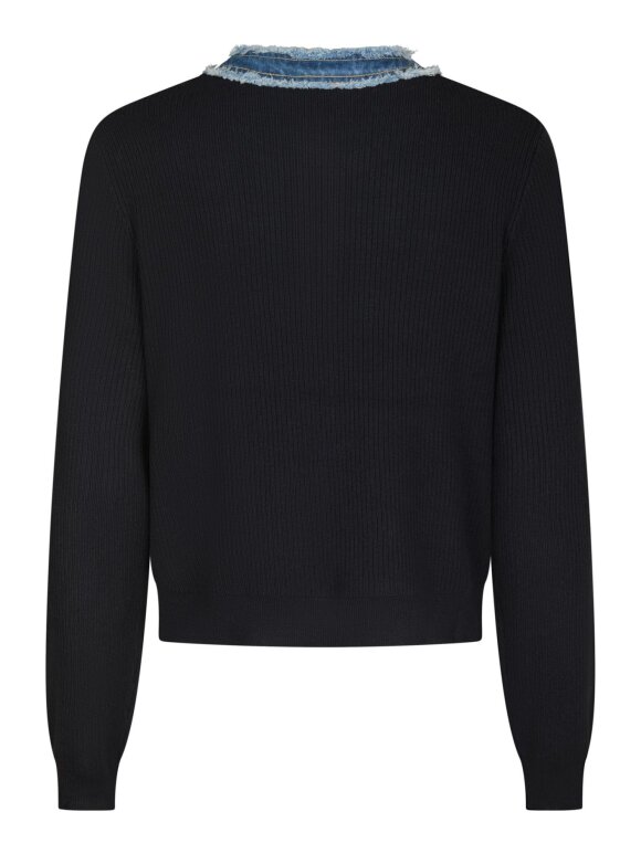 Neo Noir - Zelma Knit Denim Cardigan