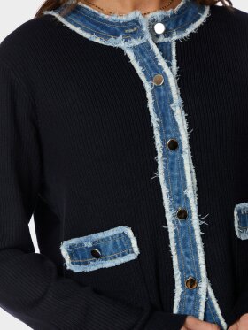 Neo Noir - Zelma Knit Denim Cardigan