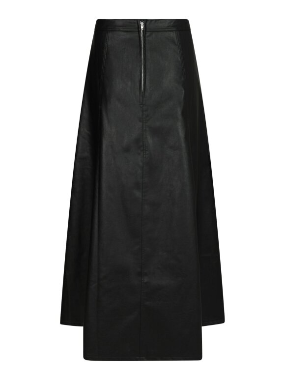 Neo Noir - Raya Faux Leather Skirt Black