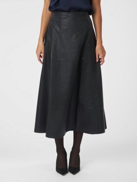 Neo Noir - Raya Faux Leather Skirt Black