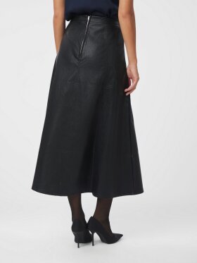 Neo Noir - Raya Faux Leather Skirt Black