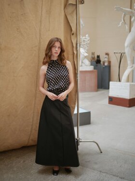 Neo Noir - Raya Faux Leather Skirt Black