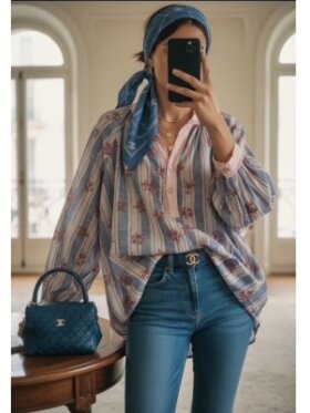 Lecoco - Milly Bluse Dream Blue