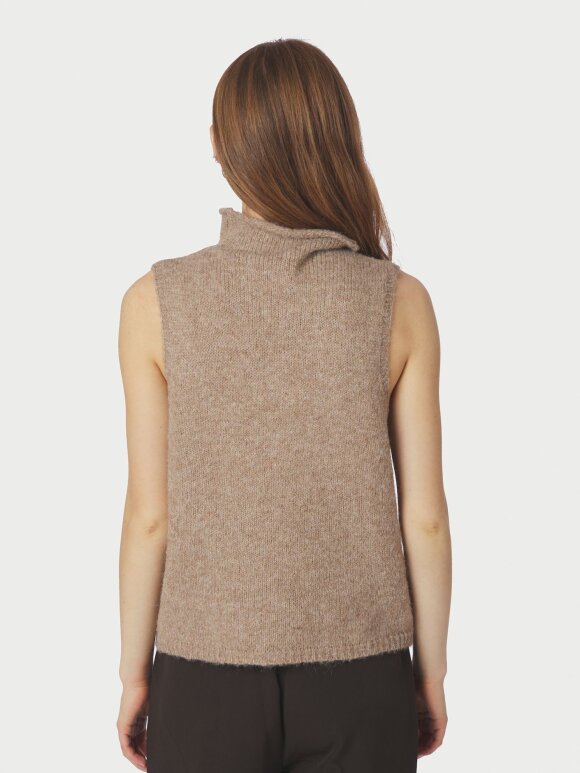 Neo Noir - Odelia Knit Top Dark sand