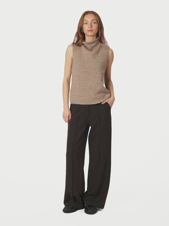 Neo Noir - Odelia Knit Top Dark sand