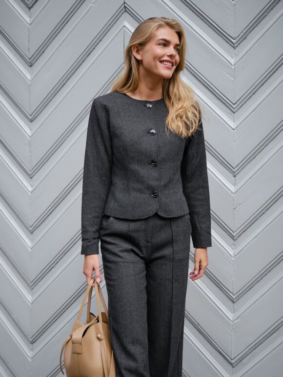 Neo Noir - Sure Herringbone Pants