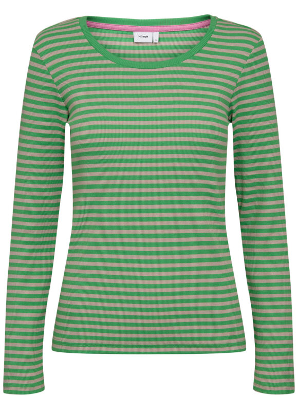 Numph - NUMelany LS Blouse Vibrant Green