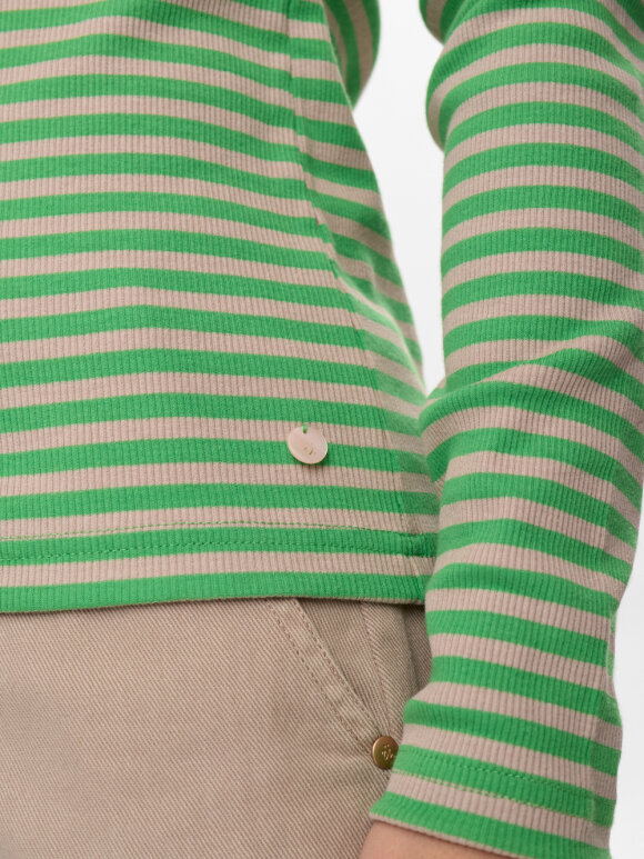 Numph - NUMelany LS Blouse Vibrant Green