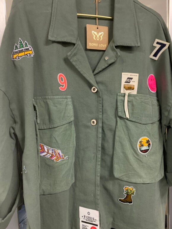 Boho Love - B1315 Jakke Grøn