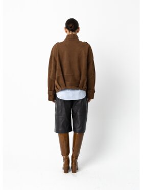 Coster Copenhagen - Leather Shorts Petra fit black