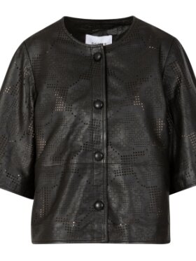 Coster Copenhagen - Leather shirt with laser cut