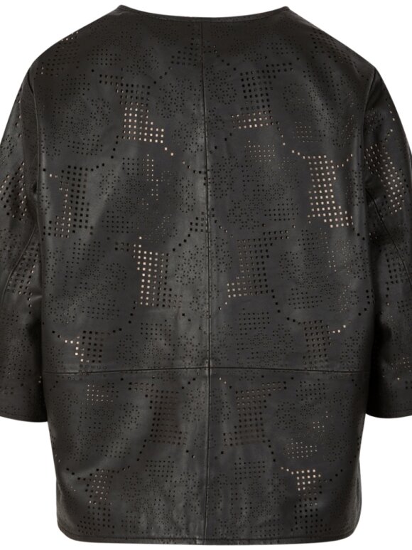 Coster Copenhagen - Leather shirt with laser cut