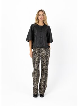 Coster Copenhagen - Leather shirt with laser cut